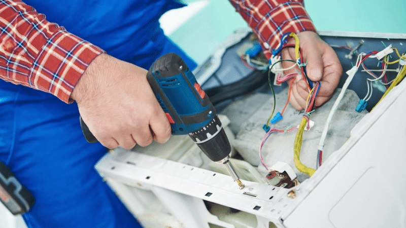 Sincan ECA ECA çamaşır makinesi kart tamiri – Su almama arızası orijinal parça ile giderildi. - Teknik servis örneği
